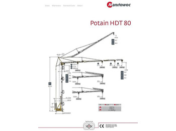 Быстромонтируемый башенный кран POTAIN