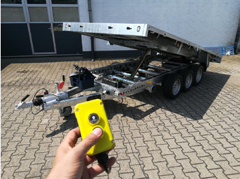 Самосвальный прицеп Brian James Trailer CarGO Tipper 2 elektrisch 360x195x30cm Stahlbordwände Pendel 12" Tridem 3,5t on: фото 3