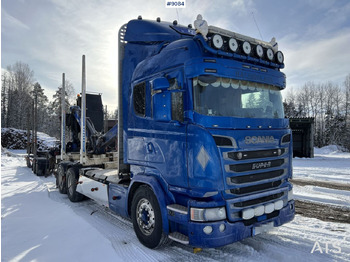 Лесовоз SCANIA R580 6X4 Logging truck with crane (VIDEO): фото 2