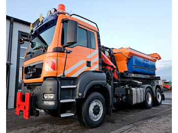 Самосвал, Автоманипулятор MAN TGS 28.400 6x4-4 BL Palfinger PK12002 Kran Euro5: фото 4