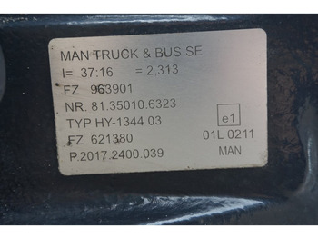 Задняя ось для Грузовиков MAN HY-1344-03 37/16 I=2.31: фото 2