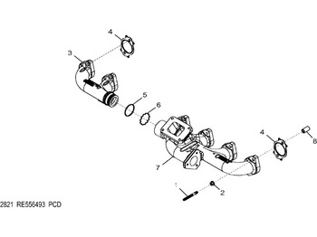 Выпускной коллектор JOHN DEERE