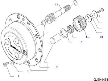 Ось и запчасти KOMATSU