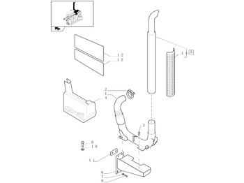 Глушитель NEW HOLLAND