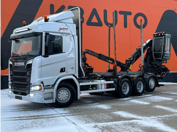 Лесовоз, Автоманипулятор для транспортировки леса Scania R 520 8x4*4 RETARDER: фото 2