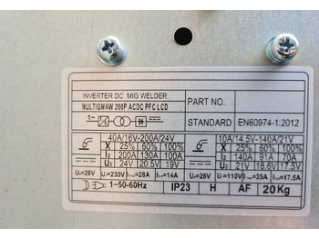 Новый Сварочное оборудование Spawarka WELDKAR MULTIGMAW Mig, Mag, Mma, Tig 200 A: фото 4