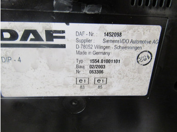 Кабина и интерьер для Грузовиков DAF CF65 CLOCK CLUSTER 1452098: фото 2