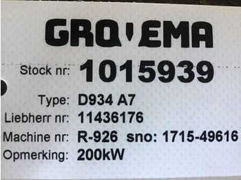 Новый Двигатель Liebherr D934 A7: фото 4 Новый Двигатель Liebherr D934 A7: фото 4