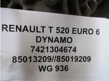 Генератор для Грузовиков Renault 7421304674 // 7485013209 // 7485019209 DYNAMO RENAULT T 520 EURO 6: фото 5