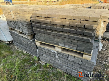 Строительное оборудование 30 paller med optaget beton klinker. Mørk grå / 23x11x5cm.: фото 4