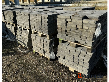 Строительное оборудование 30 paller med optaget beton klinker. Mørk grå / 23x11x5cm.: фото 2