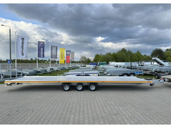 Новый Прицеп-автовоз GROMEX Gromex laweta aluminiowa | 850x210cm | DMC 3500kg | platforma na 2 auta | 3 osie AL-KO | OŚWIETLENIE LED: фото 2