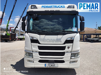 Грузовик бортовой/ Платформа, Автоманипулятор SCANIA P 370 4X2 GRUA CAJA FIJA: фото 3