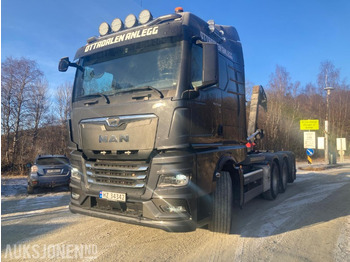 Крюковой мультилифт 2021 MAN TGX krokbil med dumperkasse og kranflak. 8X4 EURO 6: фото 3