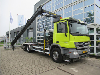 Крюковой мультилифт, Автоманипулятор Mercedes-Benz Actros 2532 LTNLA 6X2 Hooklift + Crane, Haak - Kraan: фото 3