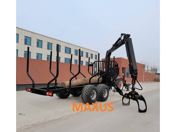 Новый Лесной прицеп NEW MAXUS 8t Forest Trailer with 2-ton Crane Warranty up to 10 YEARS НОВА прицепа лісова 8т Журавль 2т MAXUS Гарантія до 10 РОКІВ NOWA przyczepa leśna 8t Żuraw 2t MAXUS Gwarancja do 10 LAT: фото 2