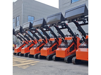 Новый Мини-погрузчик с бортовым поворотом LEZUM Free Shipping Mini Skid Steer Loader Compact Track Electric/Diesel Chinese Mini Skid Steer Loader For Sale With Mini Skid Steer Attachments 4 In 1 Bucket: фото 4