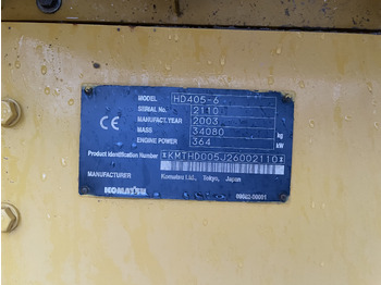 Карьерный самосвал KOMATSU Hd405-6: фото 3 Карьерный самосвал KOMATSU Hd405-6: фото 3