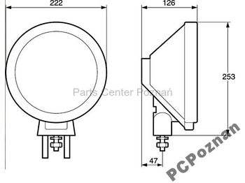 Новый Свет/ Освещение Hella HALOGEN REFLEKTOR LED HELLA LUMINATOR METAL CELIS 1689949: фото 3