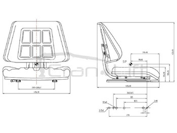 Сиденье для Кранов-манипуляторов Siedzisko operatora HDS fotel United Seats SV450: фото 3
