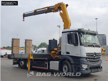 Грузовик бортовой/ Платформа, Автоманипулятор Mercedes-Benz Antos 2542 6X2 Fassi F330A023 Crane Kran Hydraulic ramps Retarder Lift+steering Euro 6: фото 3
