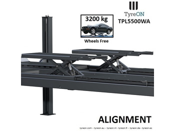 Оборудование для гаражей/ Мастерских TPL5500WA 4 post alignment lift - 5.6 meter runways - Fully integrated free wheels lifting system - 5.5T: фото 2