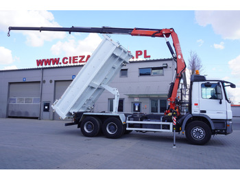 Грузовик бортовой/ Платформа, Автоманипулятор MERCEDES-BENZ Actros 2641 6×4 E5 / Crane / Dumper / 110000 km!: фото 3