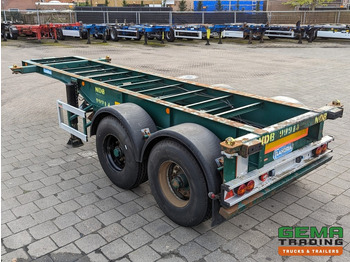 Полуприцеп-контейнеровоз/ Сменный кузов Flandria OP CC 2A 20FT 2-Assen ROR DrumBrakes - Leaf Suspension - 3120KG (O1789): фото 3