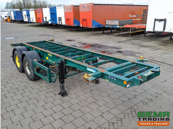 Полуприцеп-контейнеровоз/ Сменный кузов Flandria OP CC 2A 20FT 2-Assen ROR DrumBrakes - Leaf Suspension - 3120KG (O1789): фото 4