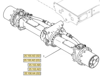 Передняя ось CASE