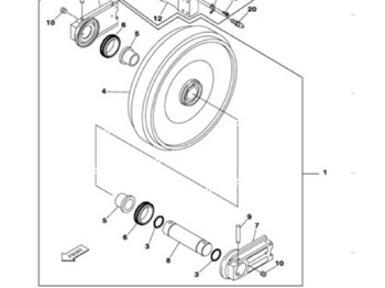 Запчасти ходовой части CASE