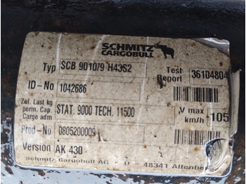 Подвеска для Прицепов OŚ OSIE SCHMITZ CARGOBULL SCB9010/9 H43S2 AK430: фото 3 Подвеска для Прицепов OŚ OSIE SCHMITZ CARGOBULL SCB9010/9 H43S2 AK430: фото 3