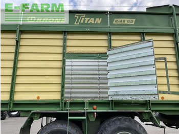 Сельскохозяйственный прицеп-самосвал Krone krone ladewagen titan r 48/gd: фото 3