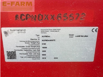 Сеялка Kverneland u drill 600: фото 3 Сеялка Kverneland u drill 600: фото 3