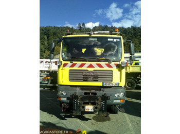 Грузовик MAN 18.280 TGM 4X4 , saleuse STRATOS B40K, lame acier, aileron déneigement: фото 4