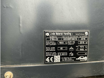 Вилочный погрузчик 2015 LINDE E16H-02 EVO FORKLIFT: фото 3