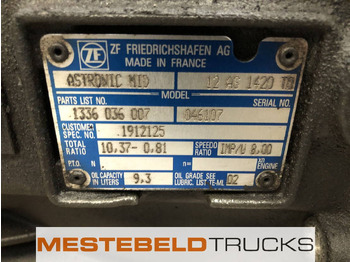 Коробка передач и запчасти для Грузовиков DAF Versnellingsbak 12 AS 1420 TO: фото 5