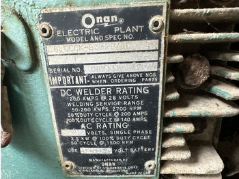 Электрогенератор GENERATOR Onan Portaweld 200 Las generator Welding generator 200 Amp Benzine Petrol: фото 3