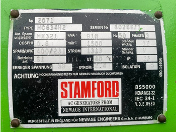 Электрогенератор Jenbacher JW312 GSB Stamford 910 kVA gas generatorset: фото 5