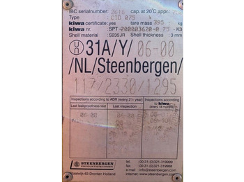 Резервуар для хранения Kiwa IBC Steenbergen 750 liter Dieseltank met handpomp: фото 4