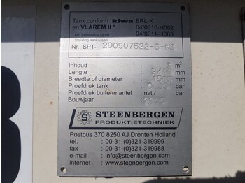 Резервуар для хранения dieseltank Steenbergen 3000 liter Kiwa IBC Dieseltank: фото 5