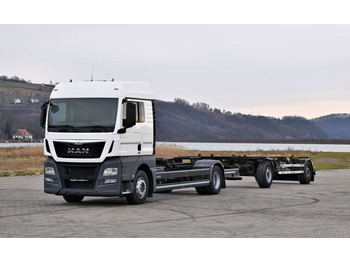 Грузовик-шасси, Автоманипулятор MAN TGX 18.440 Fahrgestell 7,00m + Anhänger 6,90m: фото 2