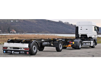 Грузовик-шасси, Автоманипулятор MAN TGX 18.440 Fahrgestell 7,00m + Anhänger 6,90m: фото 3