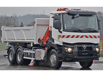 Автоманипулятор, Самосвал Renault C380 *KIPPER 5,10 m* FASSI F175A.0.22+FUNK /6x4: фото 4