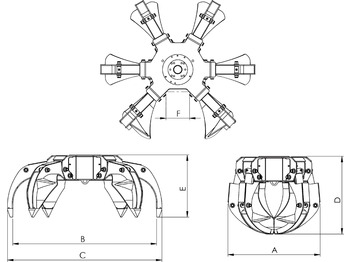 Новый Грейфер для Кранов-манипуляторов Polyp grab PLP 270/4: фото 4