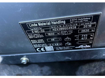 Электропогрузчик Linde E16C-02: фото 4