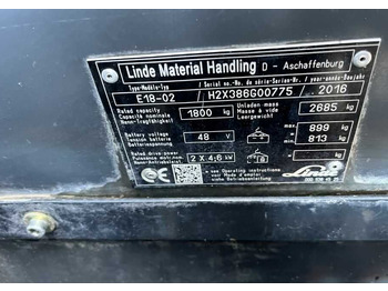 Электропогрузчик Linde E18-02: фото 4 Электропогрузчик Linde E18-02: фото 4