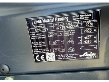 Электропогрузчик Linde E25: фото 4