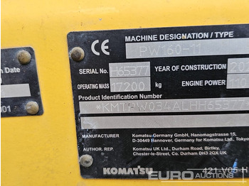 Колёсный экскаватор KOMATSU PW160