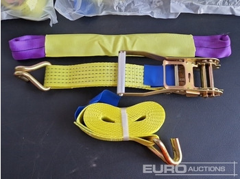Строительное оборудование Unused Boss 4M x 50mm 5 Ton Ratchet Straps with Sling (4 of): фото 4